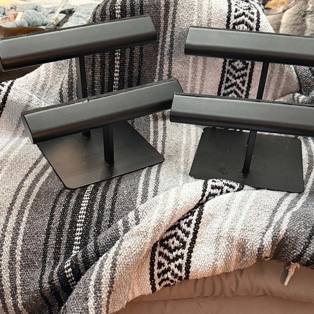 Elegant Black Jewelry Display Stands